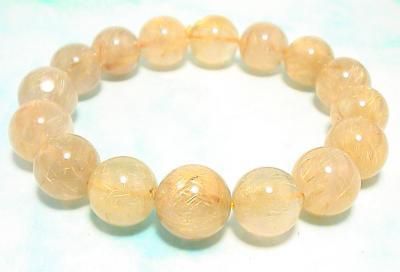 金運最強! ルチルクォーツ(針水晶) ブレスレット