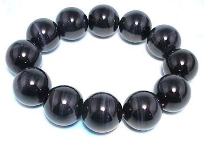 最強パワー!大玉最上級(AAA) ブルータイガーアイ(トラ目) ブレスレット(φ14mm~20mm)