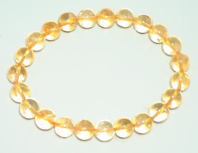 Φ8シトリン (黄水晶) ブレスレット