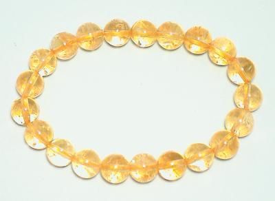 Φ9mm シトリン (黄水晶) ブレスレット