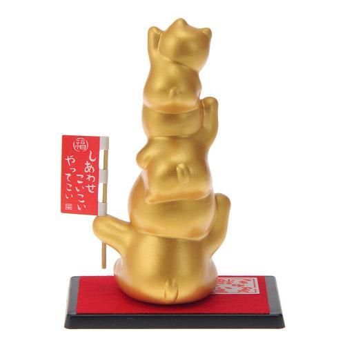 ふく福招き 猫 小★右手(お金)招き&左手(人)招き【新品★未使用品】