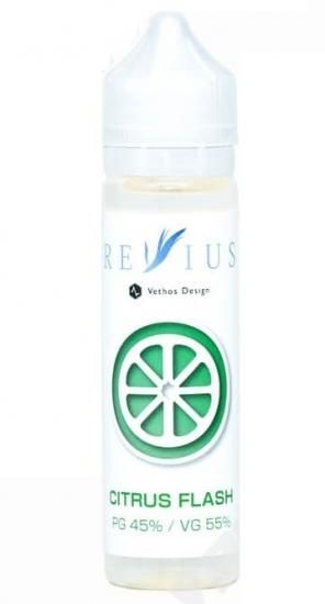赤字上等★激安セール【在庫ラスト1個★即納可能】国産 電子タバコ用リキッド REVIUS CITRUS FLASH 60ml★ニコチン濃度0%★VAPE・ベイプ シトラス フラッシュ レビウス
