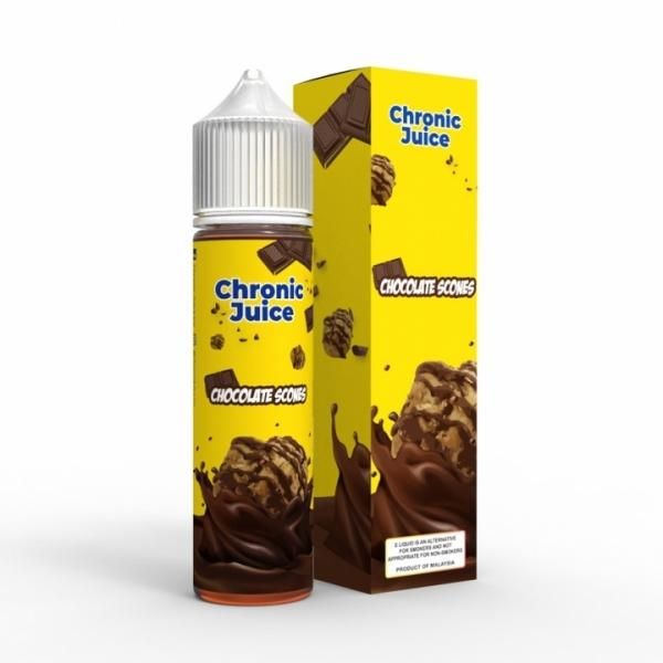 赤字上等★激安セール【在庫ラスト2個★即納可能】Chronic Juice CHOCOLATE SCONES 60ml★ニコチン濃度0%★インドネシア製 クロニックジュース チョコレート スコーン