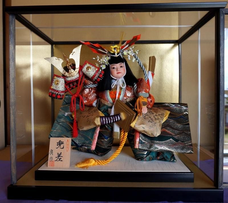 在庫ラスト1個☆即納可能】廣栄作 10号 特製 兜差☆端午の節句人形 五