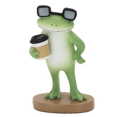 【在庫あり★即納可能】コポー テイクアウトコーヒーとカエル Copeau★風水★金運【新品】【蛙/カエル/かえる】【置物】【キャラクターグッズ★雑貨】626225