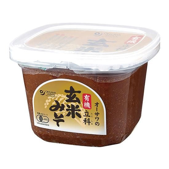 【お取り寄せ★納期 最長 約2週間】オーサワの有機立科玄米みそ(カップ)750g