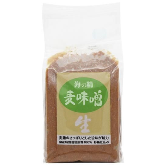 【お取り寄せ★納期 最長 約2週間】海の精 麦味噌(国産特別栽培原料) 1kg