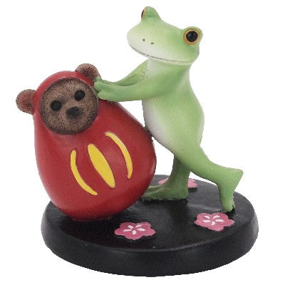 【在庫あり★即納可能】コポー 達磨クマとカエル Copeau★風水★金運【新品】【蛙/カエル/かえる】【置物】【キャラクターグッズ★雑貨】626247