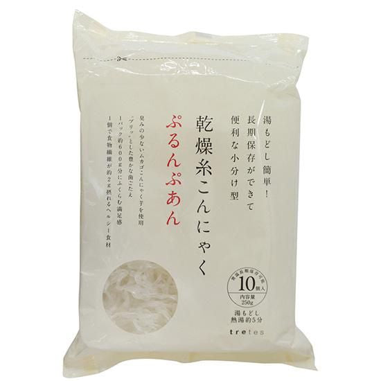 【お取り寄せ★納期 最長 約2週間】ムソー トレテス 乾燥糸こんにゃく ぷるんぷあん 25g×10