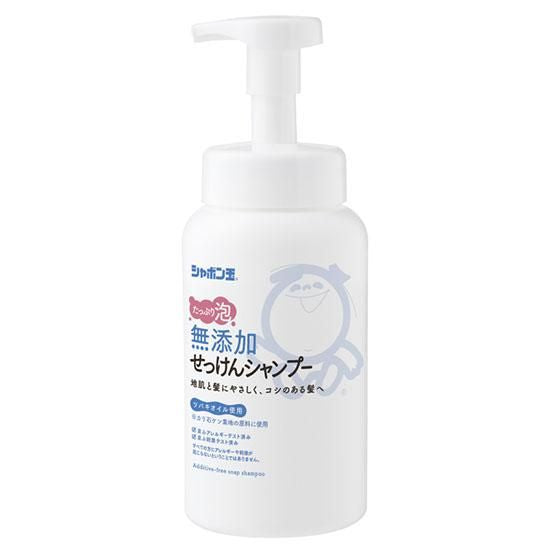 【お取り寄せ★納期 最長 約2週間】シャボン玉 無添加せっけんシャンプー泡タイプ 520ml