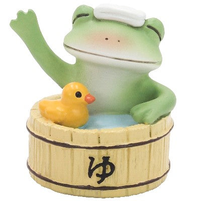 【在庫あり★即納可能】コポー ご機嫌な樽風呂カエル Copeau★風水★金運【新品】【蛙/カエル/かえる】【置物】【キャラクターグッズ★雑貨】626248