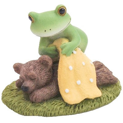 【在庫あり★即納可能】コポー お昼寝クマと優しいカエル Copeau★風水★金運【新品】【蛙/カエル/かえる】【置物】【キャラクターグッズ★雑貨】626252