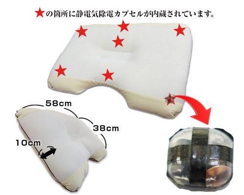 【お取り寄せ★納期 最長 約2週間】電磁波対策 丸山式コイル 空ねる枕★睡眠の新発想!静電気を除去して超快眠、目覚めスッキリ!安眠・快眠マクラ 奇跡のコイルBLACK EYE
