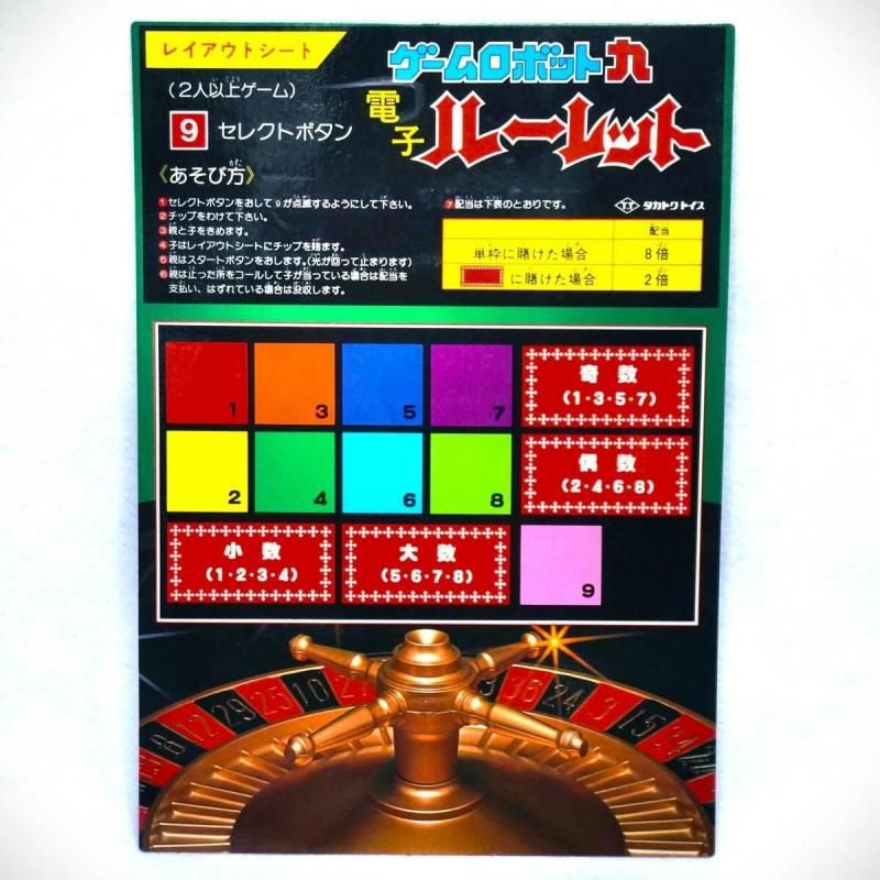 ラスト1個【在庫あり★即納可能】タカトクトイス ゲームロボット九★昭和レトロゲームの金字塔! 1982年(昭和57年)発売 昭和レトロ 当時物 LSI ゲーム