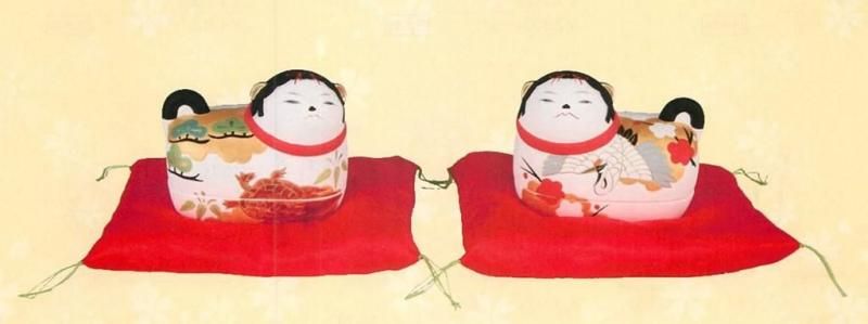 【お取り寄せ★納期 最長 約2週間】 犬筥 (小)★子宝・安産祈願!日本製!丁寧に手描きされたイヌの表情や模様に注目です