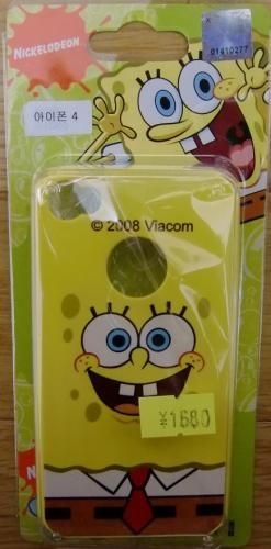 【市場最安】スポンジ・ボブ iPhone4対応 ジャケット【キャラクターグッズ★雑貨】