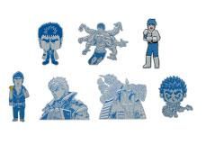 システムサービス ¥300カプセル 北斗の拳 蒔絵シール ケンシロウ 全7種セット