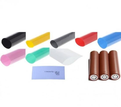 【在庫あり★即納可能】18650バッテリー被膜リラップ用スリーブ 10枚セット販売 PVCシュリンクチューブラップ