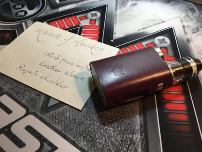 KNAVE of HEARTS製 Eleaf Pico Squeeze 保護用 栃木レザー スリーブ ケース★VAPE イーリーフ アイスティック ピコ スクイーズ ピコンカー カバー