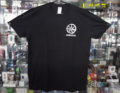 赤字上等★激安セール【在庫ラスト2個★即納可能】Asmodus T-SHIRT ブラック★電子タバコ VAPE ベイプ アスモダス ティーシャツ【新品・未開封】