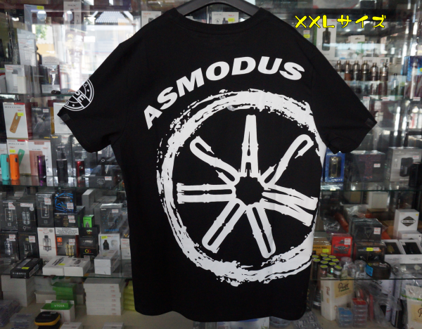 赤字上等★激安セール【在庫ラスト2個★即納可能】Asmodus T-SHIRT ブラック★電子タバコ VAPE ベイプ アスモダス ティーシャツ【新品・未開封】