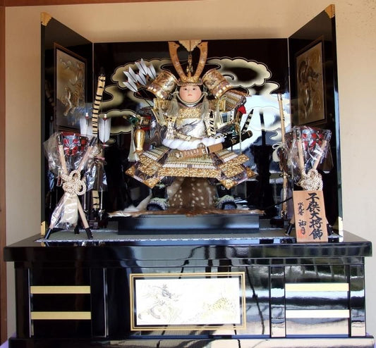 【在庫ラスト1個★即納可能】祐月作 12号 子供大将 彫金 聖祥頭★端午の節句人形 五月人形【新品】【2】
