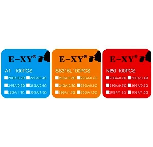 赤字上等★激安セール【在庫ラスト4個★即納可能】E-XY社製 RBA用 プリメイドコイル カンタルA1 単線 20ga/22ga/24ga/26ga/28g/30ga 100個入りセット