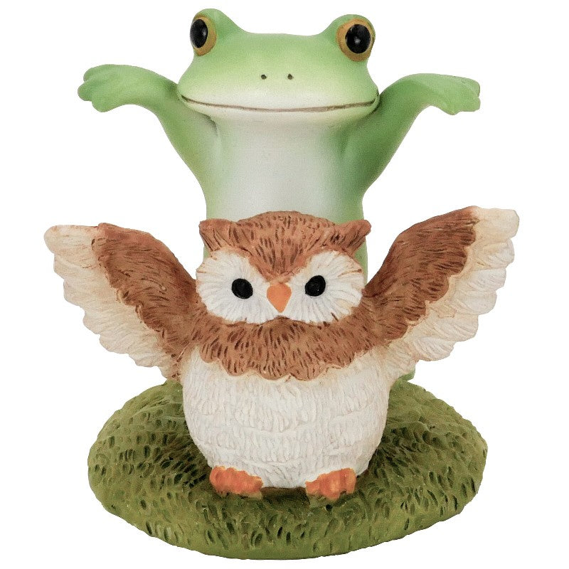 【在庫あり★即納可能】コポー ミミズクフクロウとカエル Copeau★風水★金運【新品】【蛙/カエル/かえる】【置物】【キャラクターグッズ★雑貨】626206