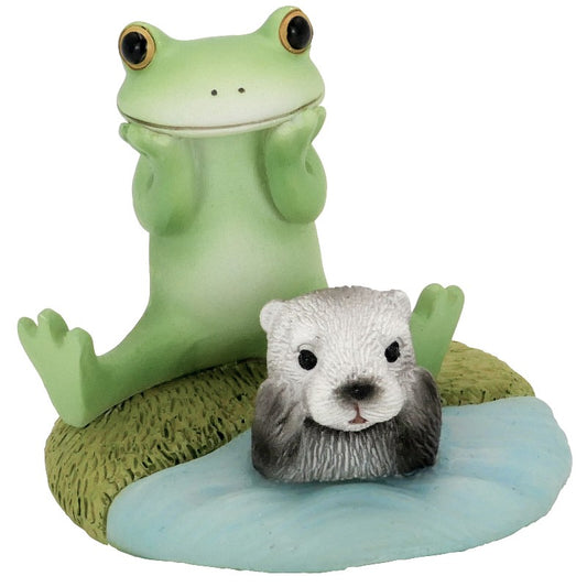 【在庫あり★即納可能】コポー ラッコとカエル Copeau★風水★金運【新品】【蛙/カエル/かえる】【置物】【キャラクターグッズ★雑貨】626209