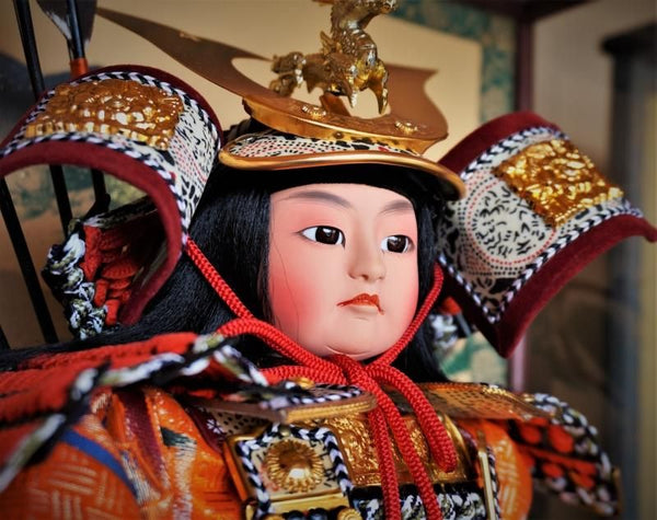 【在庫ラスト1個★即納可能】紫峰作 初陣 10号ケース★端午の節句人形 五月人形【新品】