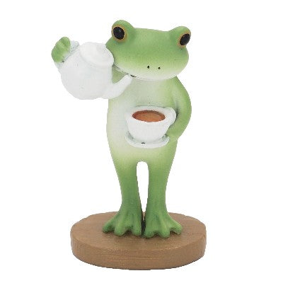 【在庫あり★即納可能】コポー 紅茶をそそぐカエル Copeau★風水★金運【新品】【蛙/カエル/かえる】【置物】【キャラクターグッズ★雑貨】626224