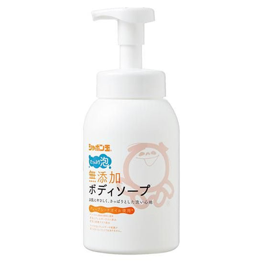【お取り寄せ★納期 最長 約2週間】シャボン玉 無添加 ボディソープ たっぷり泡 570ml