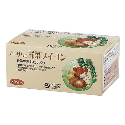 【お取り寄せ★納期 最長 約2週間】オーサワの野菜ブイヨン （徳用） 5g×30包