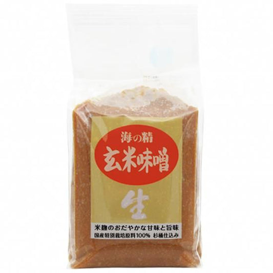 【お取り寄せ★納期 最長 約2週間】海の精 玄米味噌（国産特別栽培原料） 1kg