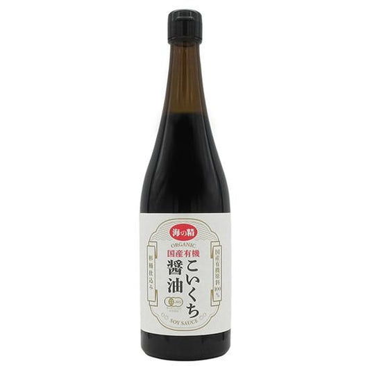 【お取り寄せ★納期 最長 約2週間】オーサワ 海の精 国産有機こいくち醤油 720ml