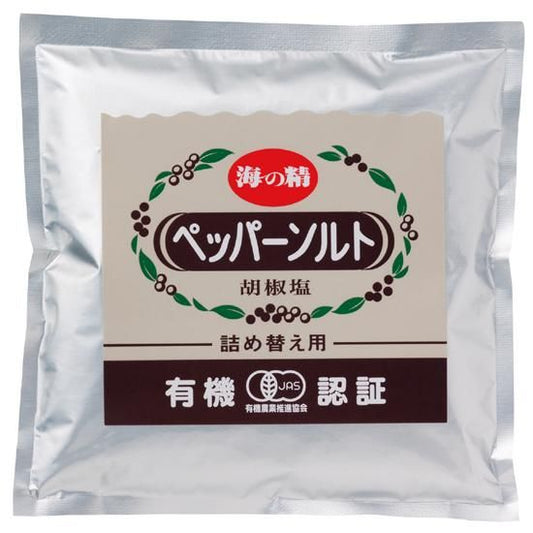 【お取り寄せ★納期 最長 約2週間】オーサワ 海の精 有機ペッパーソルト（詰替用） 55g