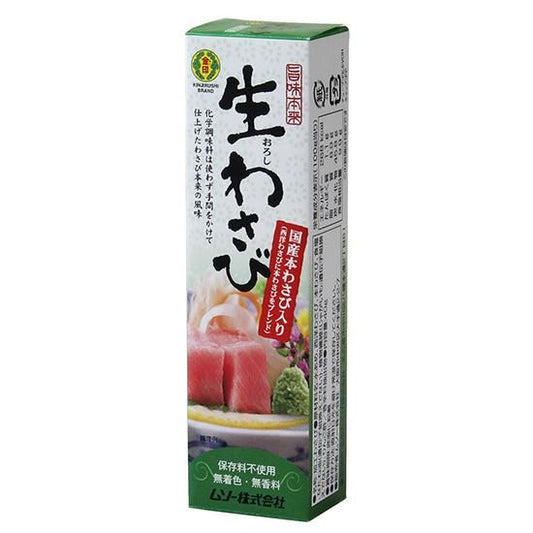 【お取り寄せ★納期 最長 約2週間】ムソー 旨味本来 生わさび チューブ入り 40g