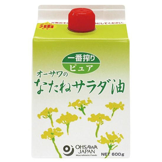 【お取り寄せ★納期 最長 約2週間】オーサワのなたねサラダ油 （紙パック） 600g