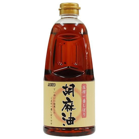 【お取り寄せ★納期 最長 約2週間】ムソー 圧搾一番しぼり 胡麻油 910g