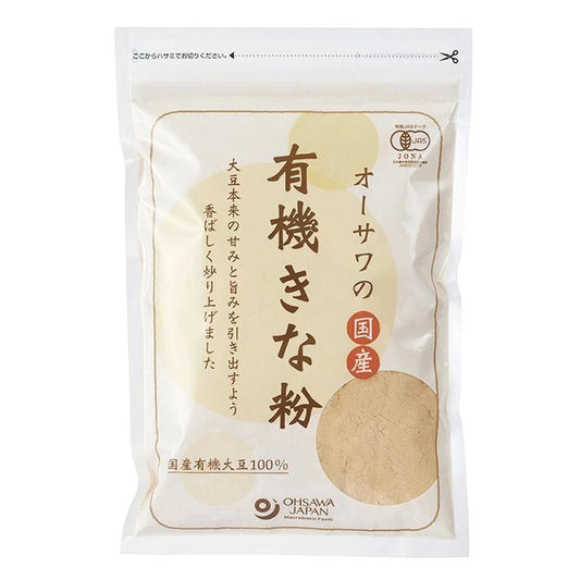 【お取り寄せ★納期 最長 約2週間】オーサワの国内産有機きな粉 100g