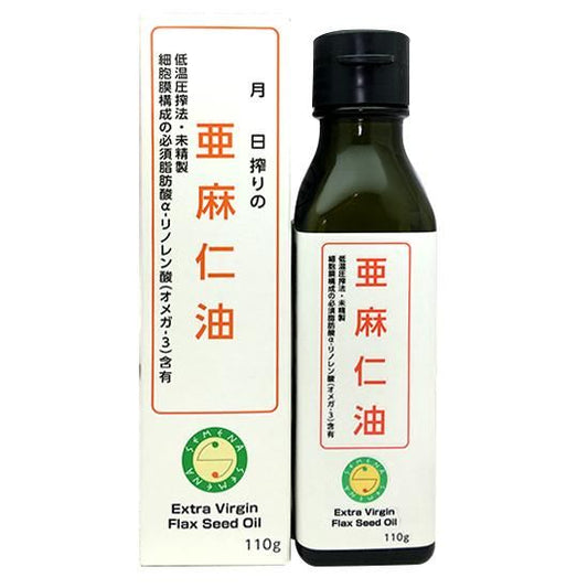 【お取り寄せ★納期 最長 約2週間】NBR 国内搾油 亜麻仁油　110g