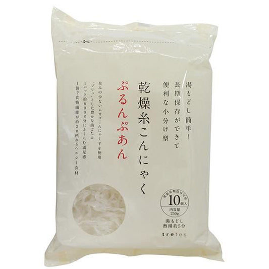 【お取り寄せ★納期 最長 約2週間】ムソー　トレテス　乾燥糸こんにゃく ぷるんぷあん　25g×10