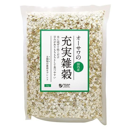【お取り寄せ★納期 最長 約2週間】オーサワ 充実雑穀（国内産）1kg