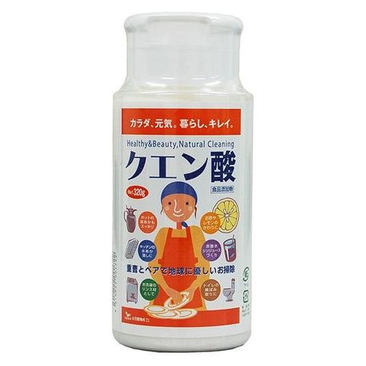 【お取り寄せ★納期 最長 約2週間】ムソー 木曽路物産　クエン酸　ボトル 320g★食品グレード