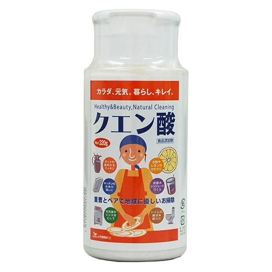 【お取り寄せ★納期 最長 約2週間】ムソー 木曽路物産　クエン酸　ボトル 320g★食品グレード