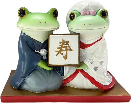 【在庫あり★即納可能】コポー ミドルカップル 結婚 和装 Copeau★風水★金運【新品】【蛙/カエル/かえる】【置物】【キャラクターグッズ★雑貨】73953