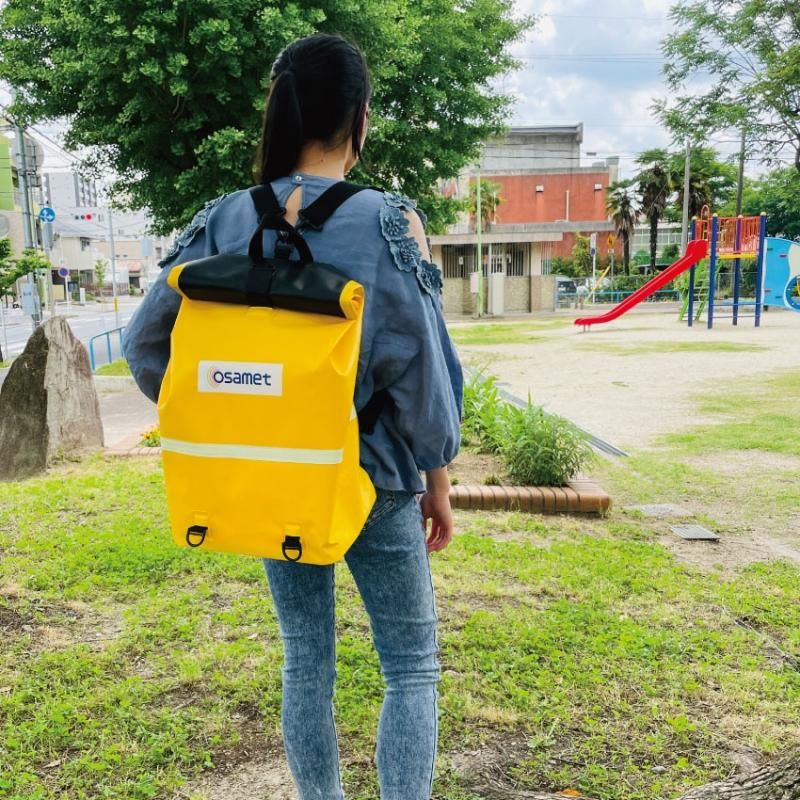 【メーカー直送】防災リュック 24L 単品【中身なし】防水 蓄光 ターポリン素材 無縫製 丸洗いOK 着脱 ショルダーベルト バックパック ドライバッグ 防水リュック 防水バッグ 防災用品 防災グッズ