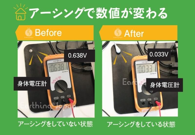 【メーカー直送】身体電圧計★アーシング確認に！体表面の電位を測定 アーシングを知るなら必須アイテム