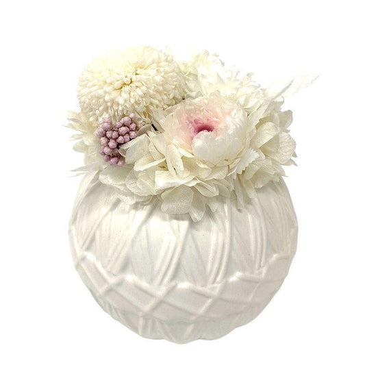 【お取り寄せ★納期 最長 約1ヶ月】蓮華 れんげ ピンポン マム プリザーブドフラワー★現代仏花 供花 お供え  菊 キク 和風 ギフト プレゼント