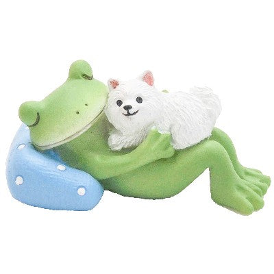 【在庫あり★即納可能】コポー 犬とすやすやカエル Copeau★風水★金運【新品】【蛙/カエル/かえる】【置物】【キャラクターグッズ★雑貨】626250